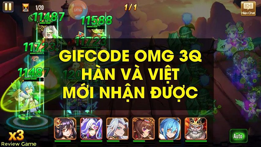 Code OMG 3Q VIP 2022 Mới Nhất – Tặng Full Giftcode OMG 3Q miễn phí
